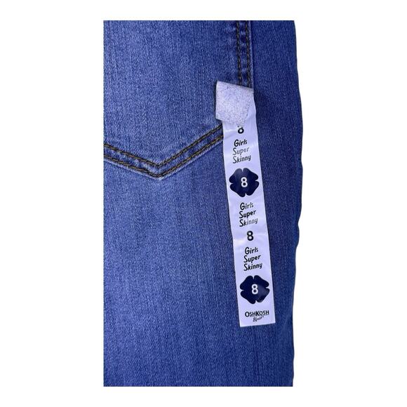 Kids Osh Kosh Bgosh Super Skinny Denim Jeans Size 8/8A NEW NWT - Picture 8 of 13